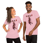 #23 G.O.A.T Chicago Basketball Dunk Short-Sleeve Unisex T-Shirt