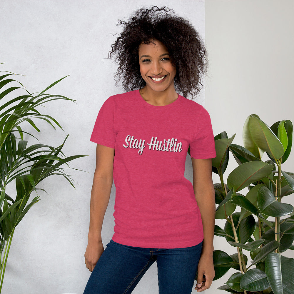 Stay Hustlin Inspirational Motivational Short-Sleeve Womans T-Shirt