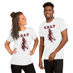 #23 G.O.A.T Chicago Basketball Dunk Short-Sleeve Unisex T-Shirt