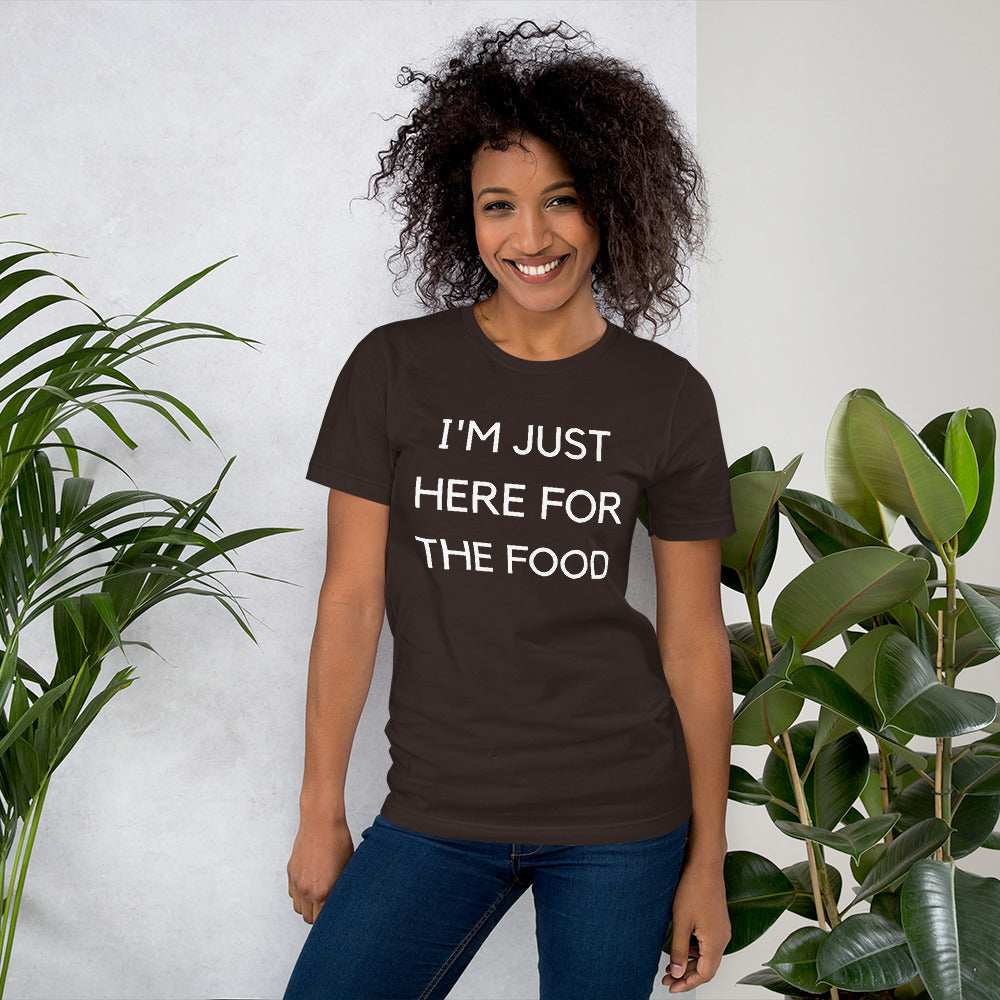 Funny - I'm Just Here For The Food Short Sleeve Jersey T-Shirt