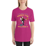 Funny Sports Tee - Not A Hockey Fan? Well Puck You Short-Sleeve Woman's T-Shirt