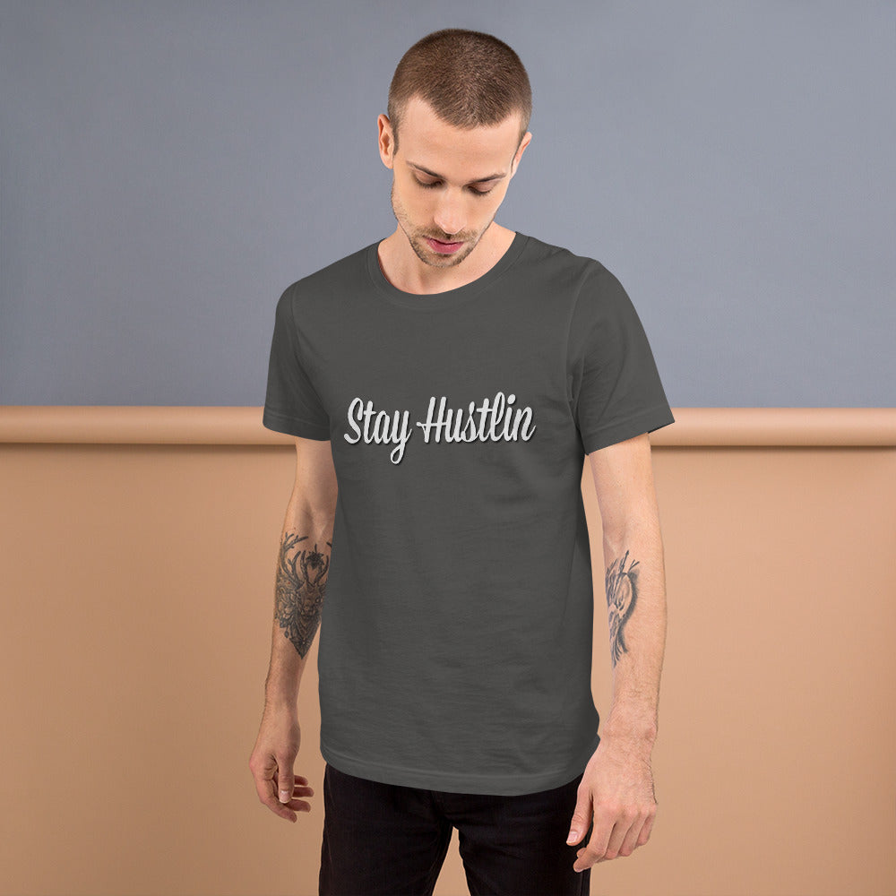 Stay Hustlin Inspirational Motivational Short-Sleeve Premium T-Shirt