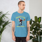 Funny Sports Tee - Not A Hockey Fan? Well Puck You Short-Sleeve T-Shirt