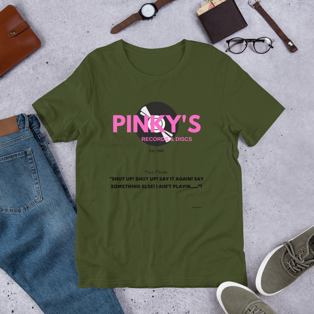 Funny Parody - Friday's Pinky's Records & Discs Short-Sleeve Unisex T-Shirt