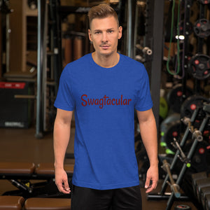 Funny Motivational - Swagtacular Short Sleeve Jersey T-Shirt with Tear Away Label