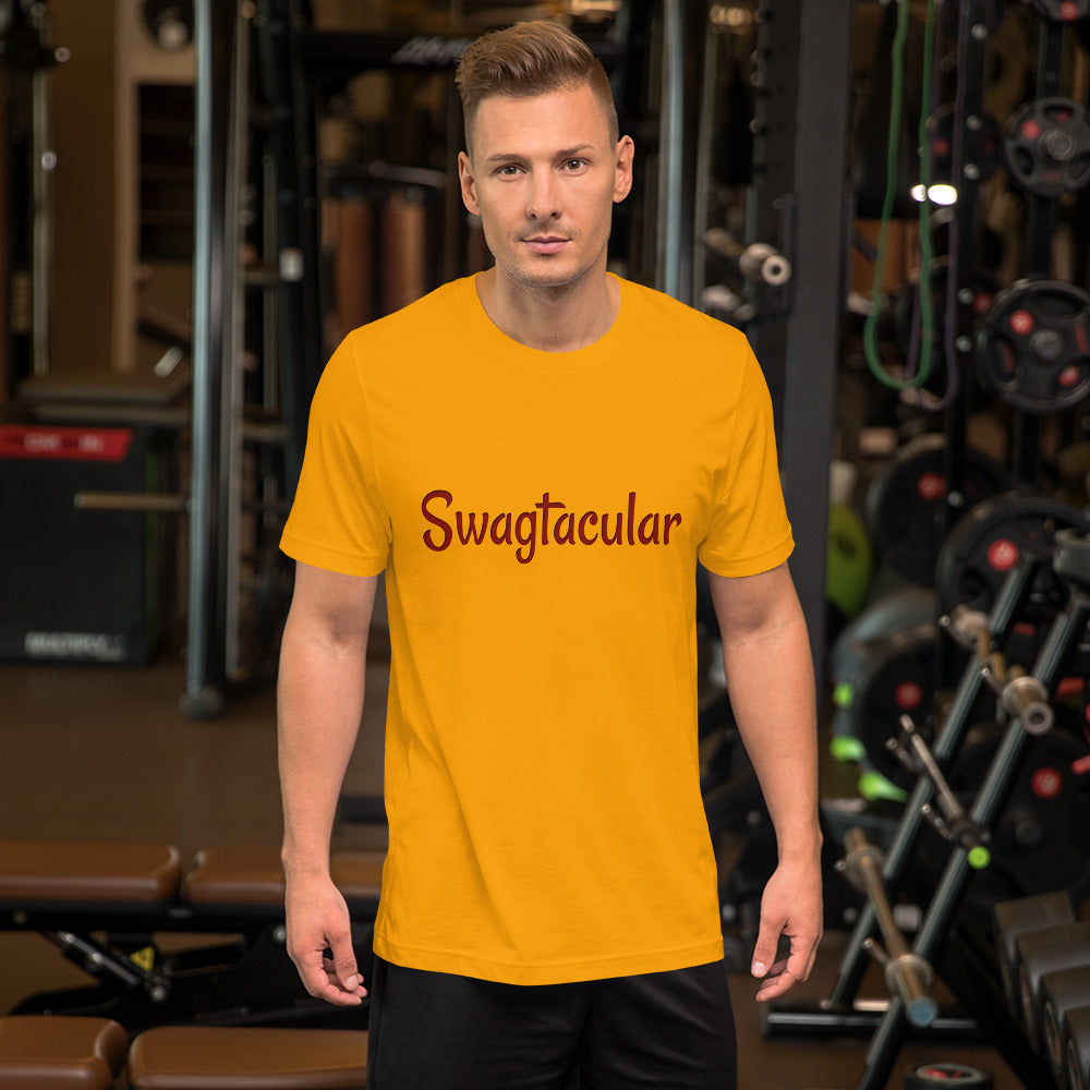 Funny Motivational - Swagtacular Short Sleeve Jersey T-Shirt with Tear Away Label