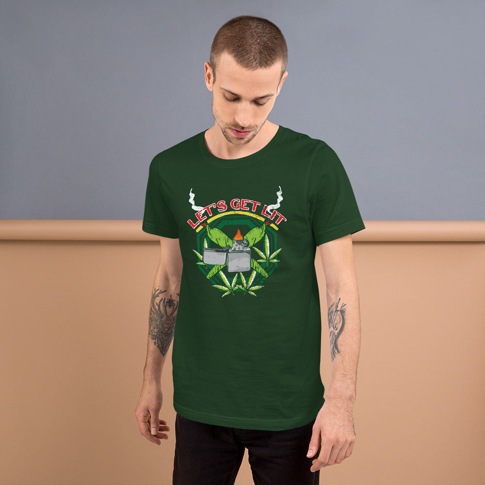 Let's Get Lit Marijuana Unisex T-Shirt