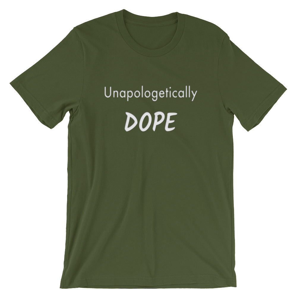 Funny Inspirational - Unapologetically Dope Unisex Short Sleeve Jersey T-Shirt with Tear Away Label