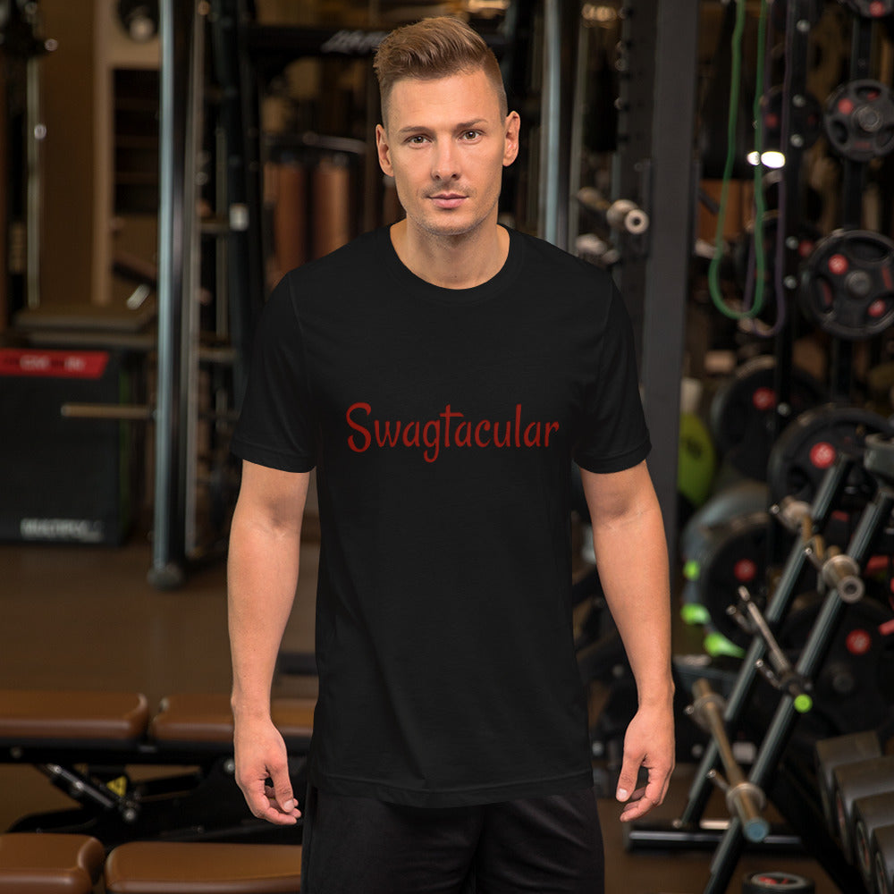 Funny Motivational - Swagtacular Short Sleeve Jersey T-Shirt with Tear Away Label