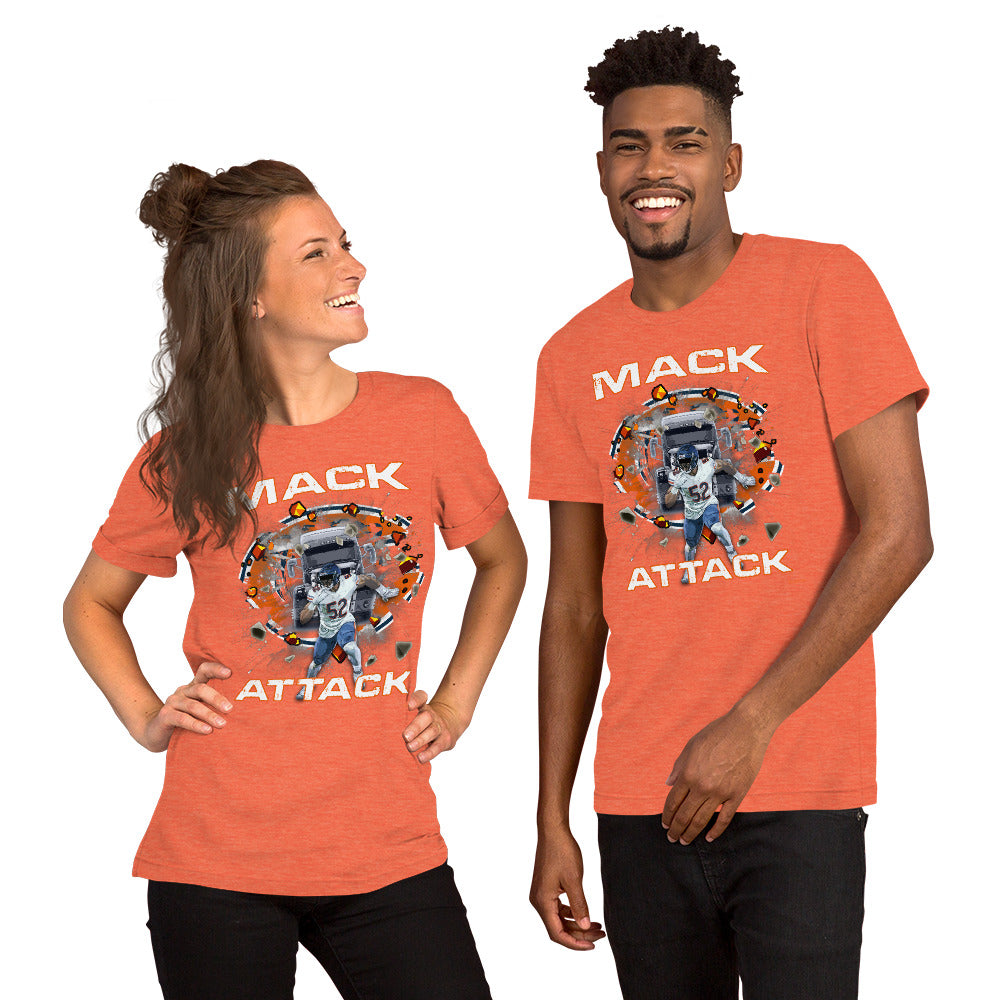 Chicago Football #52 Mack Attack Short-Sleeve Unisex T-Shirt