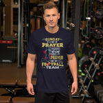 Funny Sunday is a day of Prayer, Prayer for my Football Team Short-Sleeve T-Shirt