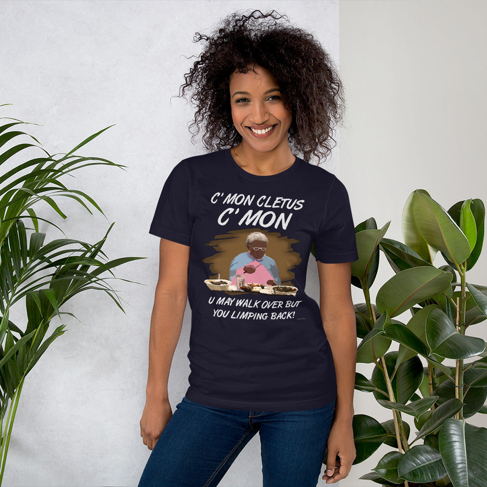 Funny Classic "C'mon Cletus" Dinner Table Short-Sleeve Unisex T-Shirt