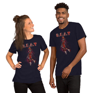 #23 G.O.A.T Chicago Basketball Dunk Short-Sleeve Unisex T-Shirt