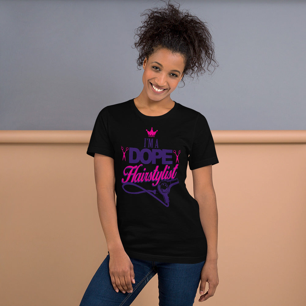 I'm A Dope Hairstylist Unisex Short Sleeve Jersey T-Shirt