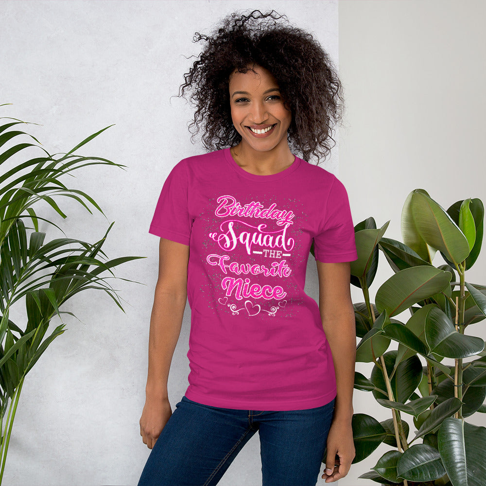 Birthday Squad - The Favorite Niece Short-Sleeve T-Shirt