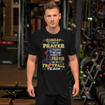 Funny Sunday is a day of Prayer, Prayer for my Football Team Short-Sleeve T-Shirt