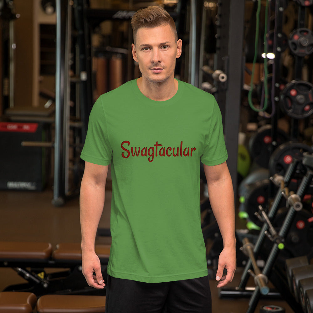 Funny Motivational - Swagtacular Short Sleeve Jersey T-Shirt with Tear Away Label