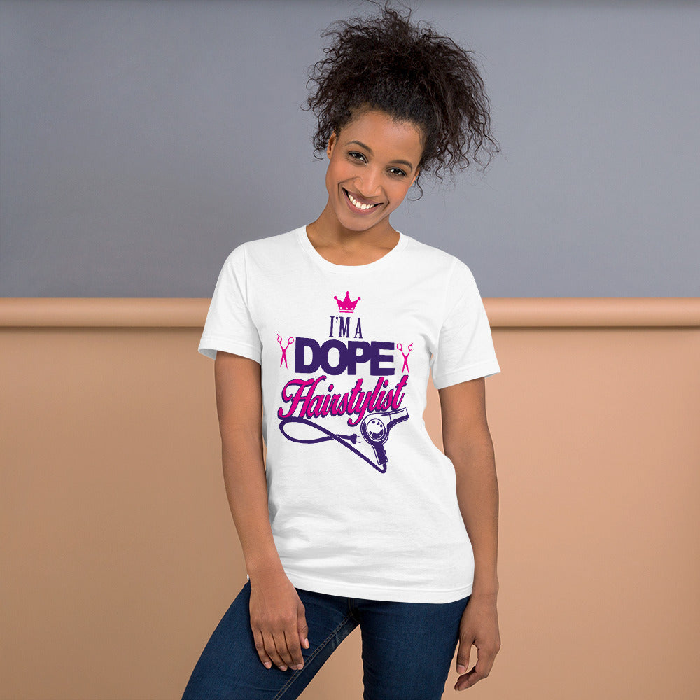 I'm A Dope Hairstylist Unisex Short Sleeve Jersey T-Shirt