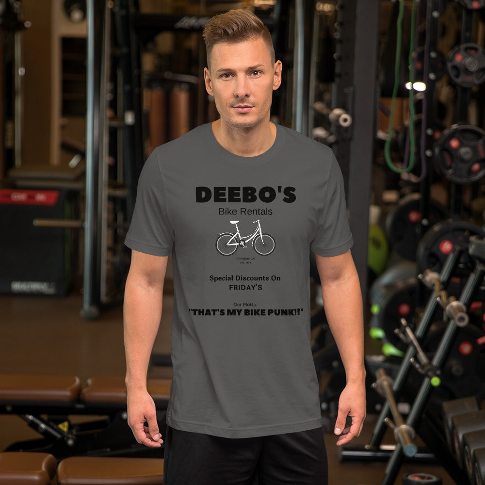 Funny - Deebo's Bike Rentals Special Discounts On Friday's Short-Sleeve Unisex T-Shirt